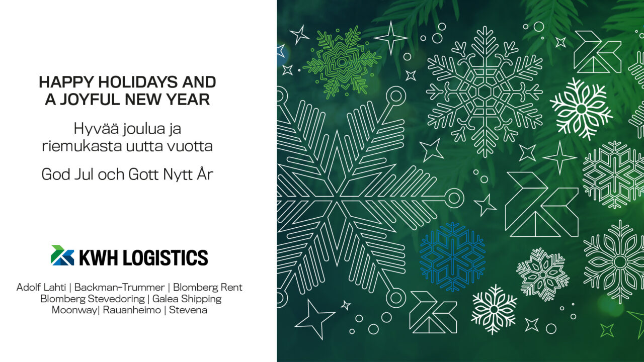 Joulukortti 2023 KWH Logistics